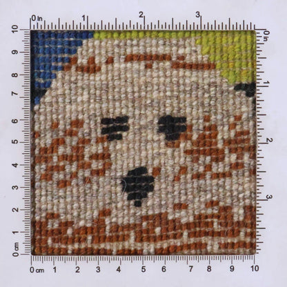 ギャッベ（ギャベ）カシュクリ　41×37cm（HP-70071）
