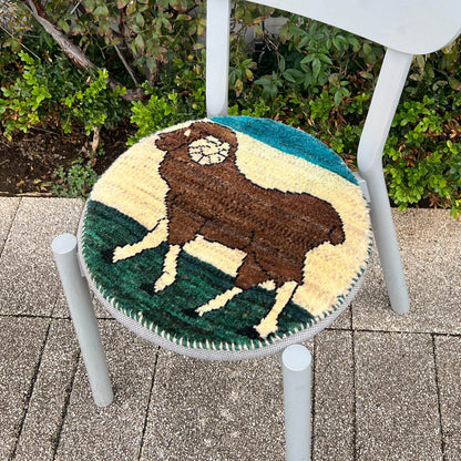 ギャッベ（ギャベ）カシュクリ　40×36cm（HP-70075）