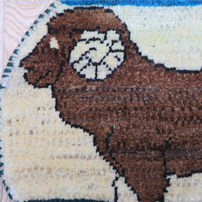 ギャッベ（ギャベ）カシュクリ　40×36cm（HP-70075）