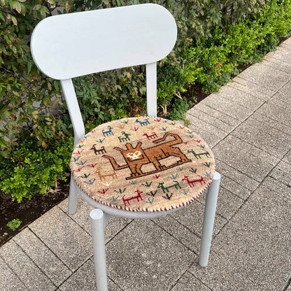ギャッベ（ギャベ）カシュクリ　43×41cm（HP-70077）