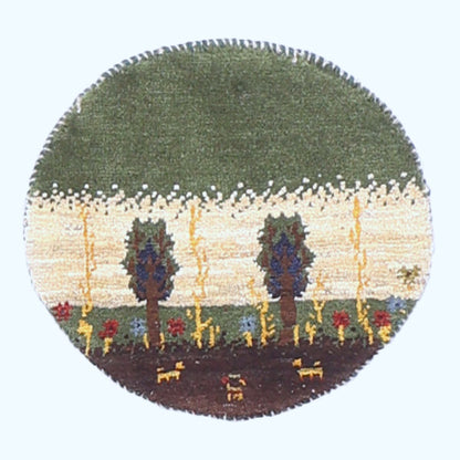 ギャッベ（ギャベ）カシュクリ　42×40cm（HP-70084）