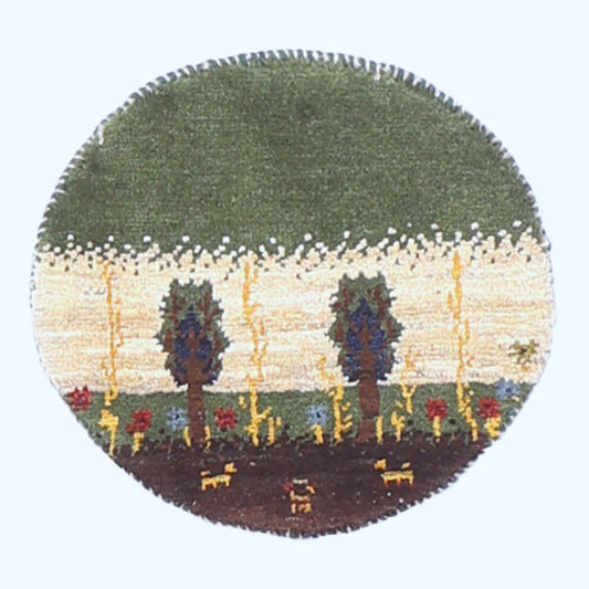 ギャッベ（ギャベ）カシュクリ　42×40cm（HP-70084）