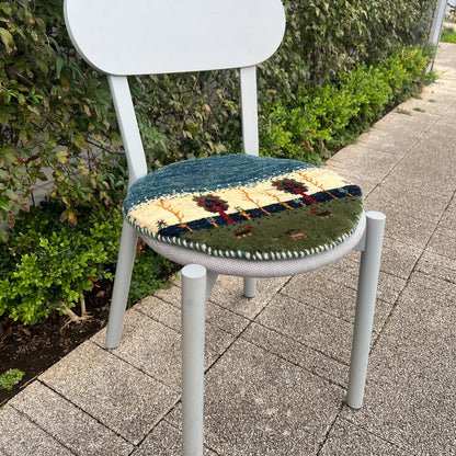 ギャッベ（ギャベ）カシュクリ　42×40cm（HP-70138）