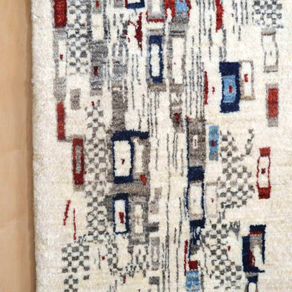 プレミアムギャッベ／ホシナマイ（ルリバフ） 146×45cm（HR-10931）