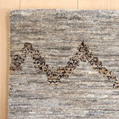 プレミアムギャッベ／ホシナマイ（ルリバフ） 143×46cm（HR-10947）