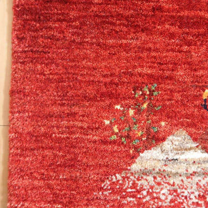 プレミアムギャッベ／ホシナマイ（ルリバフ） 140×45cm（HR-10948）