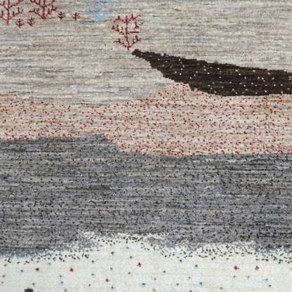 プレミアムギャッベ／ホシナマイ（ルリバフ） 205×70cm（HR-11102）