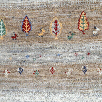 プレミアムギャッベ／ホシナマイ（ルリバフ） 201×83cm（HR-11105）