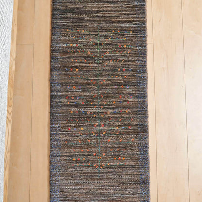 プレミアムギャッベ／ホシナマイ（カシュクリ）　123×48cm（HR-11135）