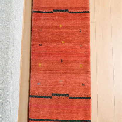プレミアムギャッベ／ホシナマイ（カシュクリ）　152×55cm（HR-11137）