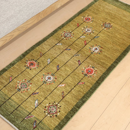 ギャッベ（ルリバフ）　150×56cm（HR-11841）