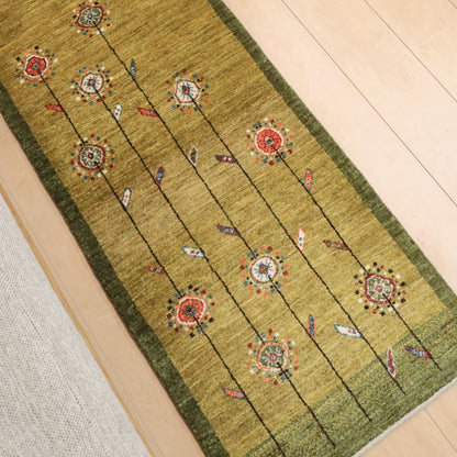 ギャッベ（ルリバフ）　150×56cm（HR-11841）