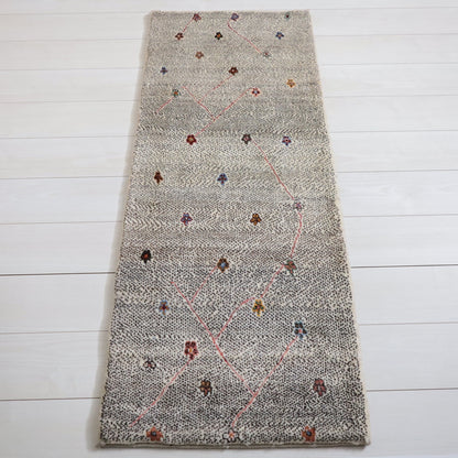 ギャッベ（ルリバフ）　145×58cm（HR-11987）