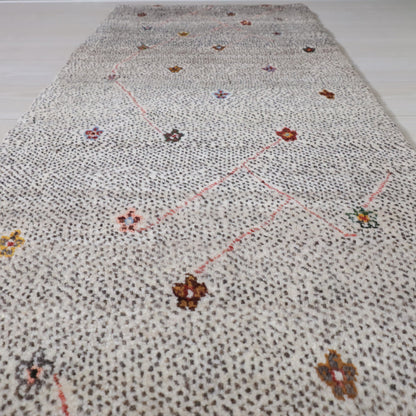 ギャッベ（ルリバフ）　145×58cm（HR-11987）