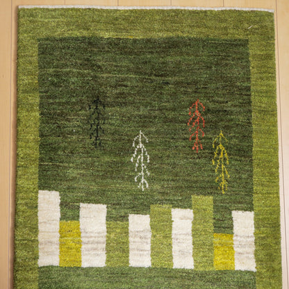 ギャッベ（ルリバフ）　197×73cm（HR-12013）