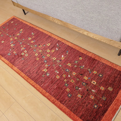 ギャッベ（ルリバフ）　203×69cm（HR-12018）