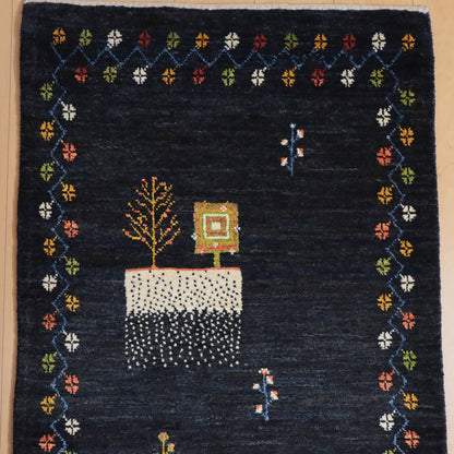 ギャッベ（ルリバフ）　210×77cm（HR-12024）