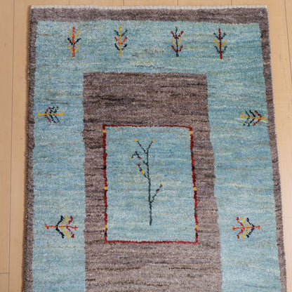 ギャッベ（ルリバフ）　189×66cm（HR-12028）