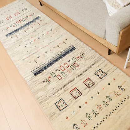 ギャッベ（カシュクリ）　286×82cm（HR-12457）