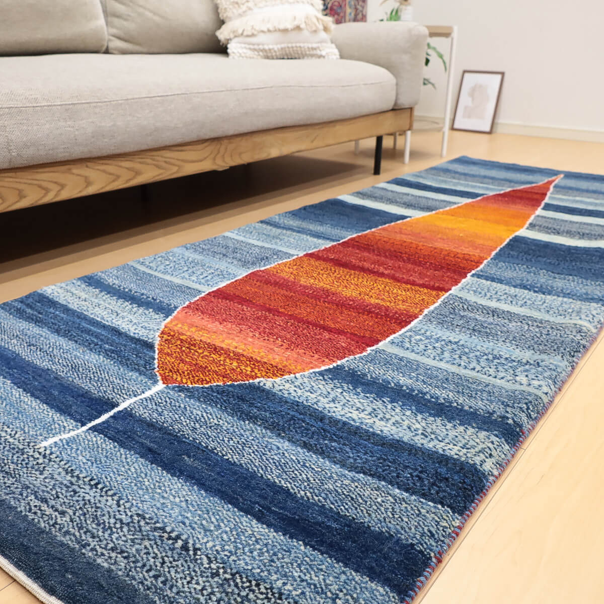 ギャッベ（ギャベ）カシュクリ　228×87cm（HR-13112）