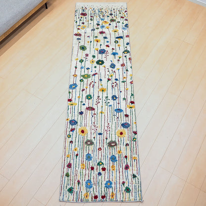 ギャッベ（ギャベ）ルリバフ　296×80cm（HR-13123）