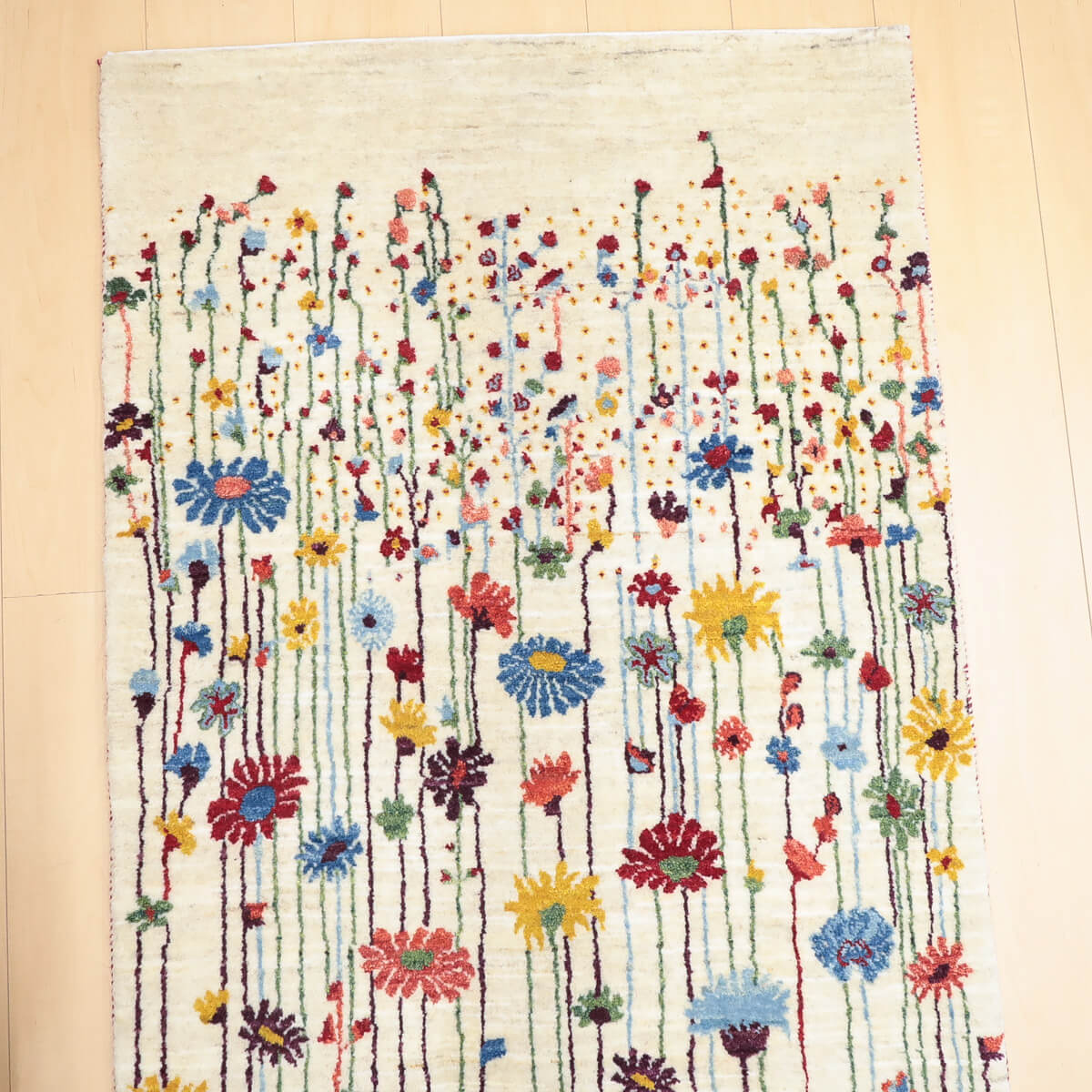 ギャッベ（ギャベ）ルリバフ　299×84cm（HR-13125）