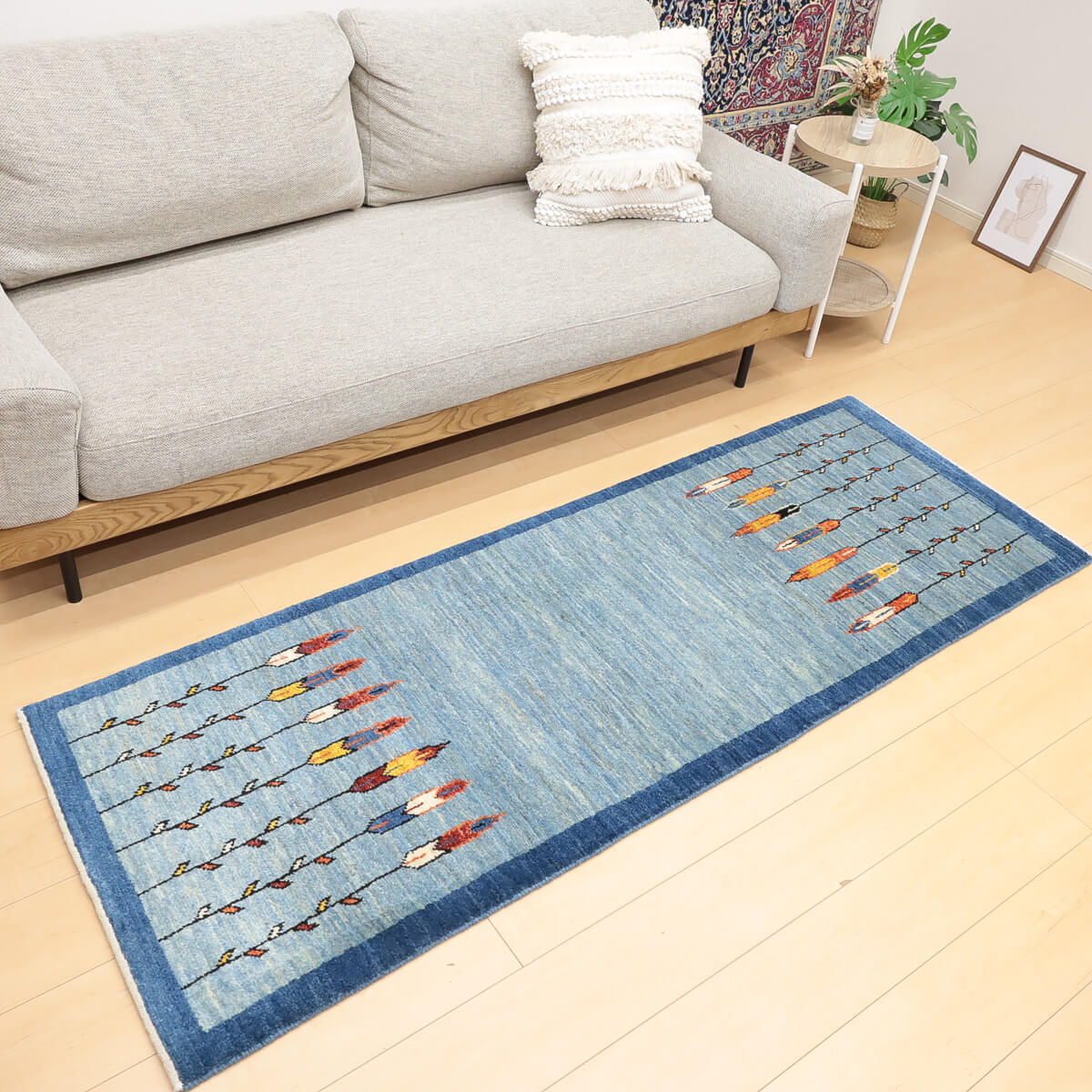 ギャッベ（ギャベ）アマレ　200×70cm（HR-13126）
