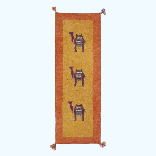 ギャッベ(ギャベ)カシュクリ 147×49cm(HR-70245)