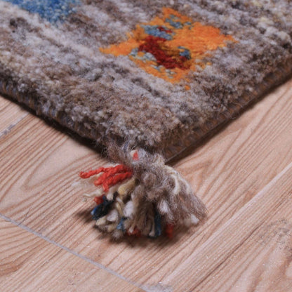 ギャッベ（ギャベ）カシュクリ　143×47cm（HR-70249）
