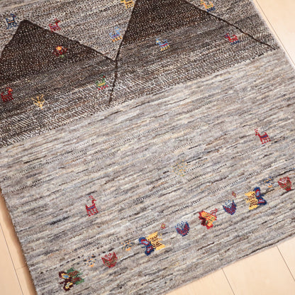 ギャッベ（ルリバフ）　137×87cm（HS-12311）