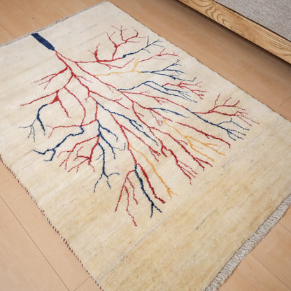 ギャッベ（リーズバフ）　133×94cm（HS-12313）