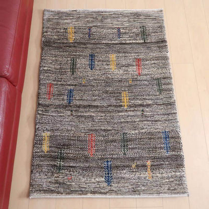 プレミアムギャッベ／ホシナマイ（カシュクリ） 132×90cm（HS-69763）