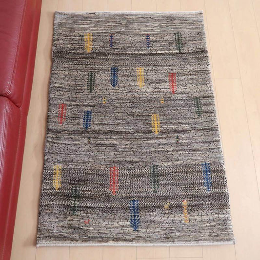 プレミアムギャッベ／ホシナマイ（カシュクリ） 132×90cm（HS-69763）