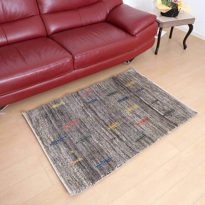 プレミアムギャッベ／ホシナマイ（カシュクリ） 132×90cm（HS-69763）