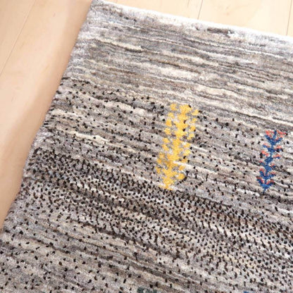 プレミアムギャッベ／ホシナマイ（カシュクリ） 132×90cm（HS-69763）