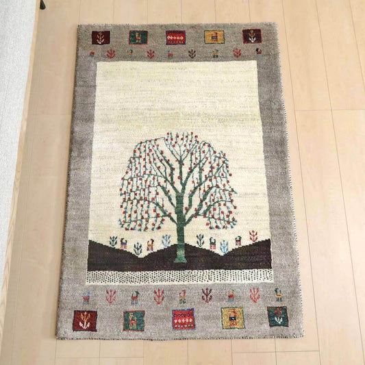 プレミアムギャッベ／ホシナマイ（カシュクリ） 129×86cm（HS-77926）