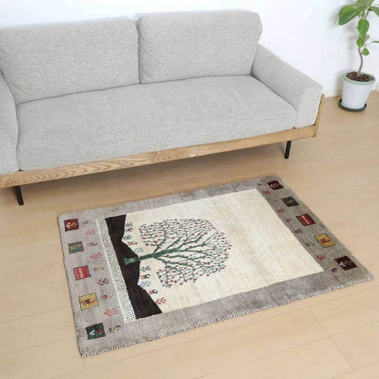 プレミアムギャッベ／ホシナマイ（カシュクリ） 129×86cm（HS-77926）