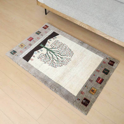 プレミアムギャッベ／ホシナマイ（カシュクリ） 129×86cm（HS-77926）