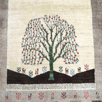 プレミアムギャッベ／ホシナマイ（カシュクリ） 129×86cm（HS-77926）