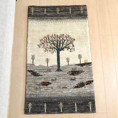 プレミアムギャッベ／ホシナマイ（カシュクリ） 134×79cm（HS-77938）