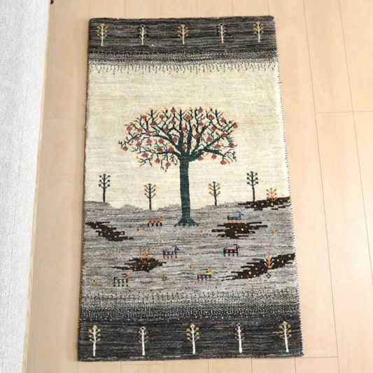 プレミアムギャッベ／ホシナマイ（カシュクリ） 134×79cm（HS-77938）