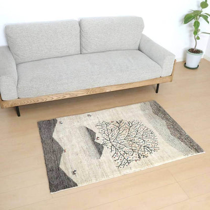 プレミアムギャッベ／ホシナマイ（カシュクリ） 133×88cm（HS-92996）