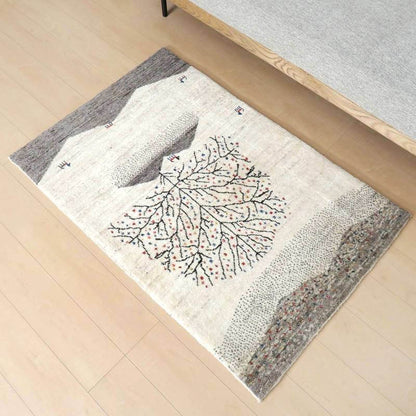 プレミアムギャッベ／ホシナマイ（カシュクリ） 133×88cm（HS-92996）