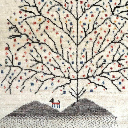 プレミアムギャッベ／ホシナマイ（カシュクリ） 133×88cm（HS-92996）