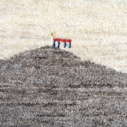 プレミアムギャッベ／ホシナマイ（カシュクリ） 133×88cm（HS-92996）