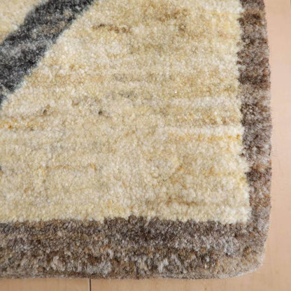 プレミアムギャッベ／ホシナマイ（カシュクリ） 87×58cm（HSS-10918）