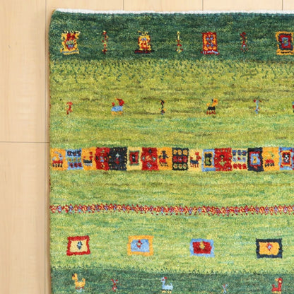 プレミアムギャッベ／ホシナマイ（カシュクリ） 97×67cm（HSS-11042）