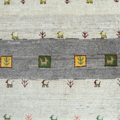 プレミアムギャッベ／ホシナマイ（カシュクリ） 90×61cm（HSS-11047）