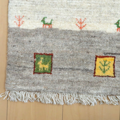 プレミアムギャッベ／ホシナマイ（カシュクリ） 90×61cm（HSS-11047）