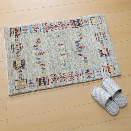 プレミアムギャッベ／ホシナマイ（カシュクリ） 91×59cm（HSS-11049）